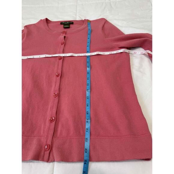 Eddie Bauer Coral 3/4 Sleeves Button Down Cardigan Womens Size Extra Large - Picture 6 of 6